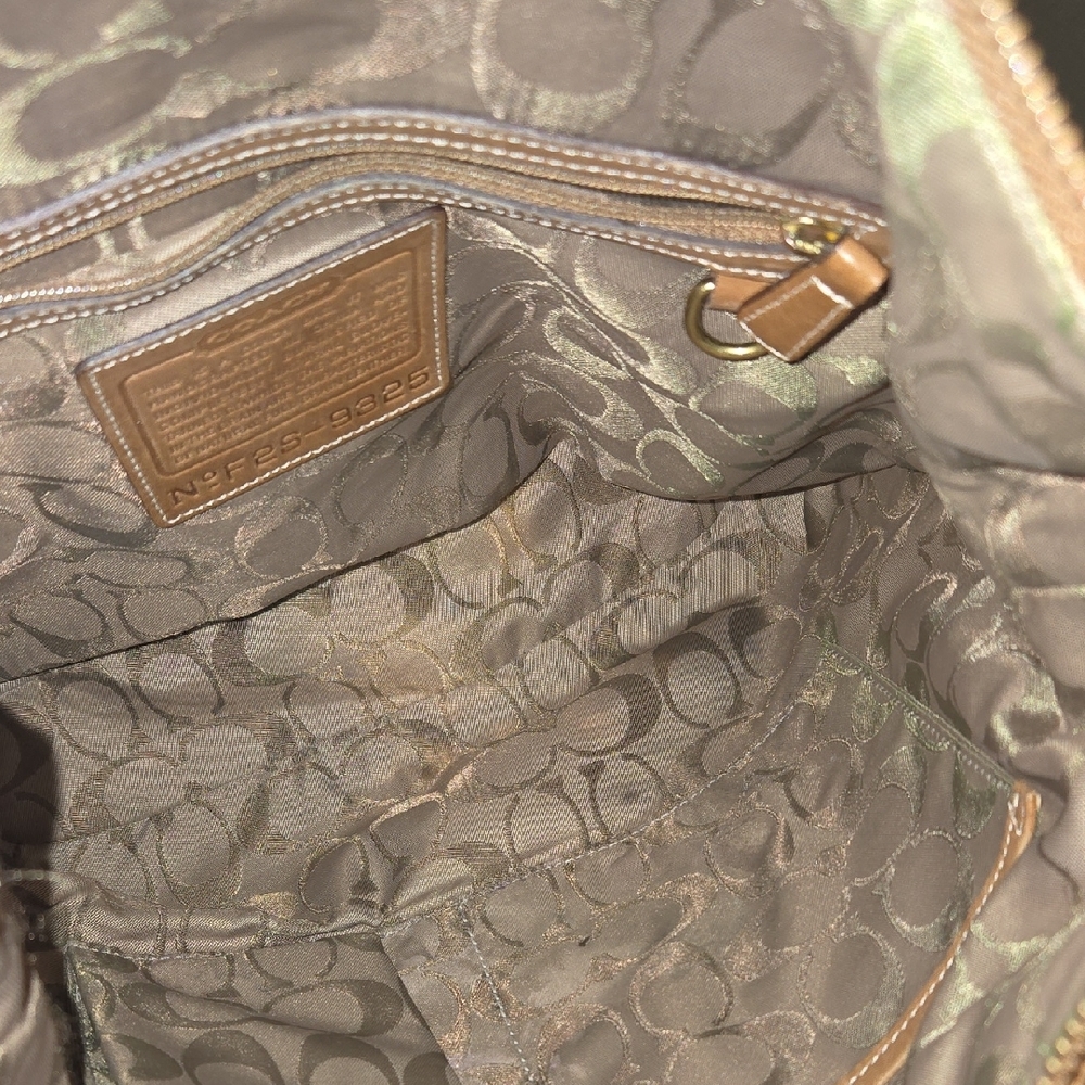 Coach Tan Leather Shoulder Bag - Picture 15 of 16